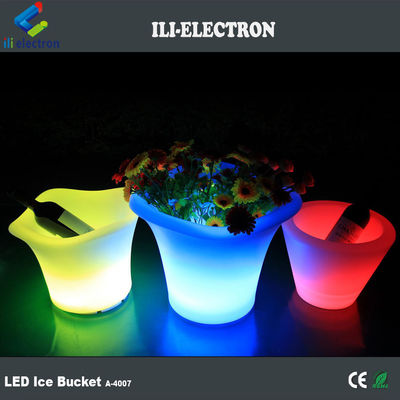 Rechargeable plastic led ice buckets waterproof wireless portable outdoor for Party
