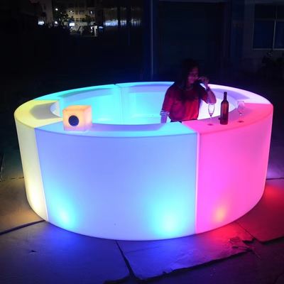 Illuminated Portable led bar counter Lightweight movable Durable waterproof for events