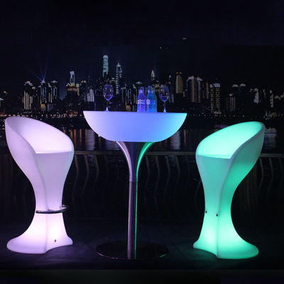 Wireless Illuminated Cocktail Tables Chairs Remote Control For Party