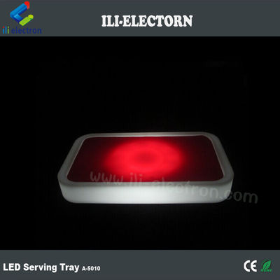 party club used wireless control color changing illuminated electric serving tray