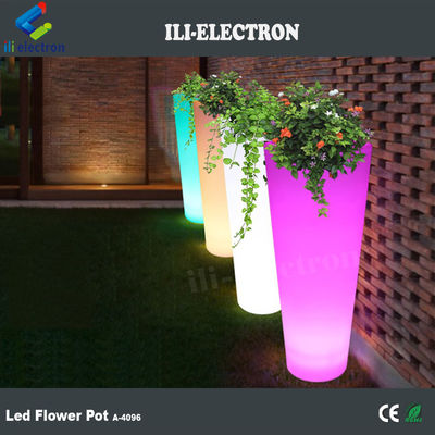 Remote Control Color Changing Led Flower Pot For Beverage Stores