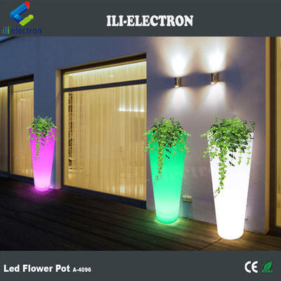 Remote Control Color Changing Led Flower Pot For Beverage Stores