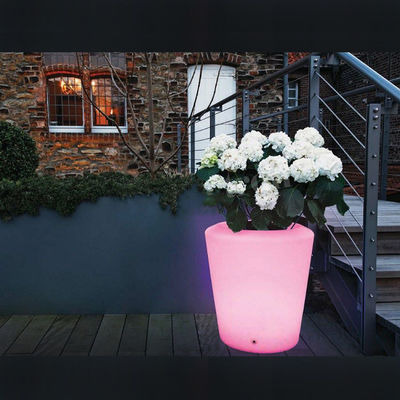 Remote Controlled Plastic LED Illuminated Flower Pot / Planter / Ice Bucket