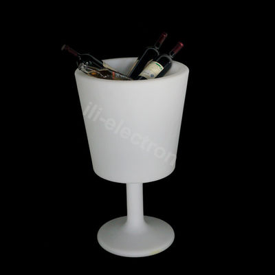 wireless control shining plastic led ice bucket with stand for indoor and outdoor