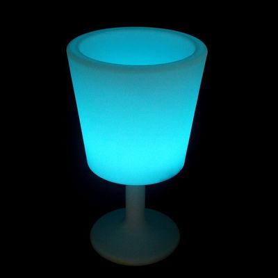 wireless control shining plastic led ice bucket with stand for indoor and outdoor