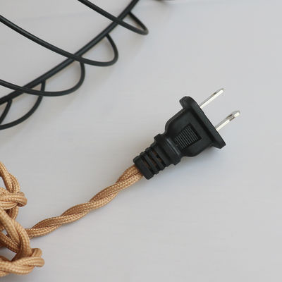 Bamboo Material Industrial Style Pendant Lamp With Plug And Switch