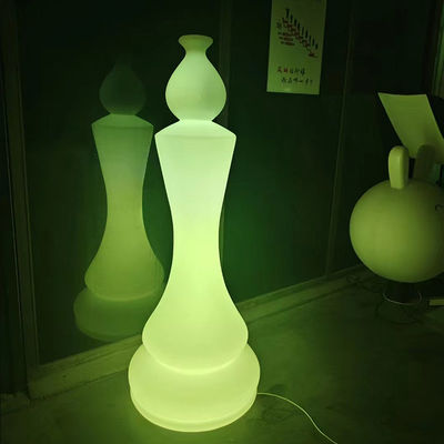 Rechargeable Plastic Led Chess Shaped Garden Lights AC 85-265V