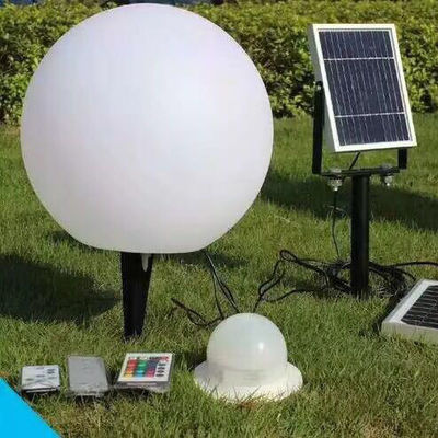 IP65 Waterproof Solar Ball Lamp , LED Color Changing Glow Balls For Garden