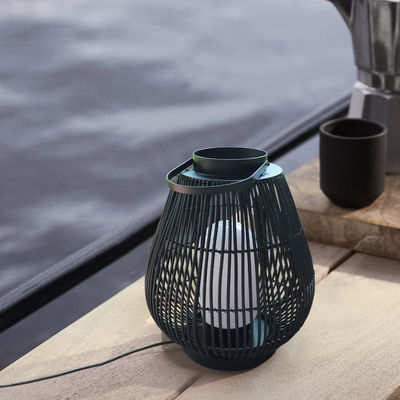 IP44 Waterproof Rattan Garden Lanterns For Outdoor Landscape Floor