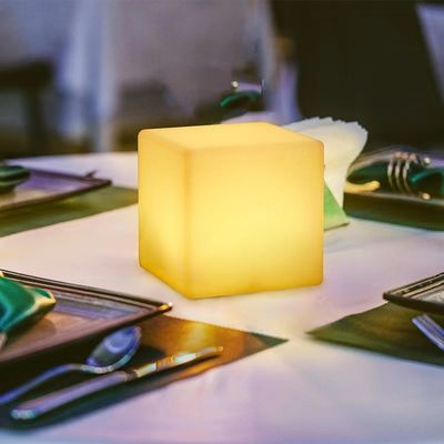 6 Inch LED Cube Night Light Colorful USB Charging Water Resistant
