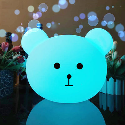 Factory Hot Sale bear Shape Colorful led Nightlights