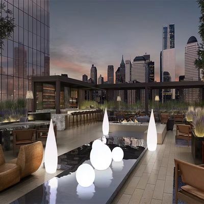 wireless waterproof  plastic LED bar light glow floor lamps