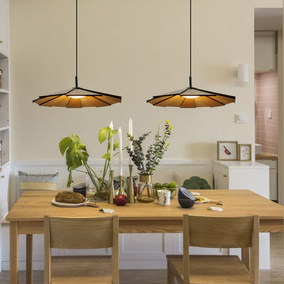 Good quality indoor wall pendant bamboo wood bedroom rattan lamp shade handmade lamps