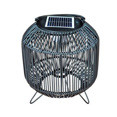 Customized Rattan Woven Solar Lights Portable 3500K IP65 Waterproof
