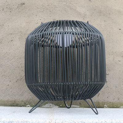Customized Rattan Woven Solar Lights Portable 3500K IP65 Waterproof