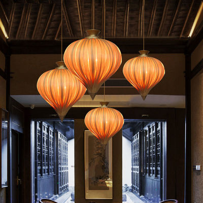 Wooden Pendant Lights - Hanging Veneer lanterns - Led Creative Wood lanterns