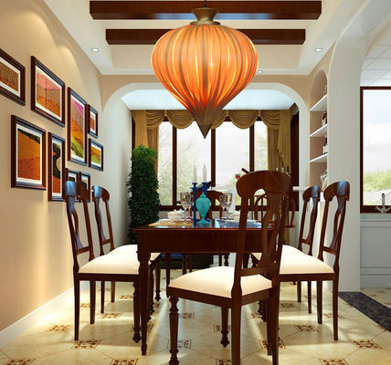 Wooden Pendant Lights - Hanging Veneer lanterns - Led Creative Wood lanterns