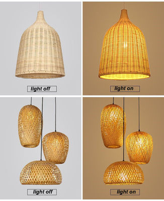 Handmade Modern Art Pendant Lights Bamboo Lamp Restaurant Hotel Rattan Chandelier Rattan Pendant Light