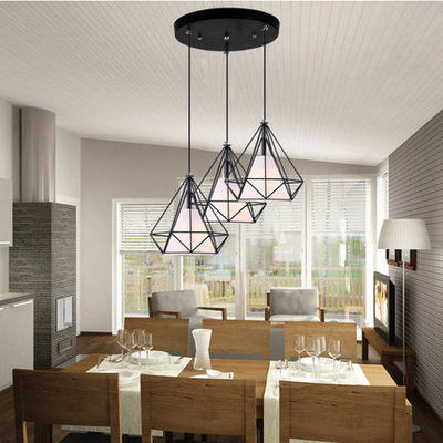 Creative American country chandelier retro industrial style iron chandelier