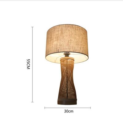 Atmosphere Rattan Table Lamp , Bamboo Table Light For Indoor Decorative