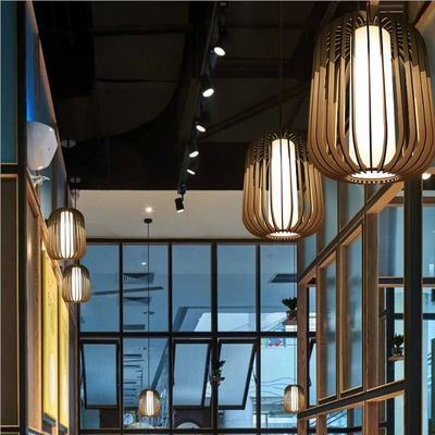Nodic Rattan Pendant Light Chandelier Switch Control For Home Decoration