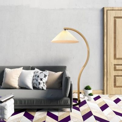 Creative Pleated Rattan Standing Lamp for bedroom living room