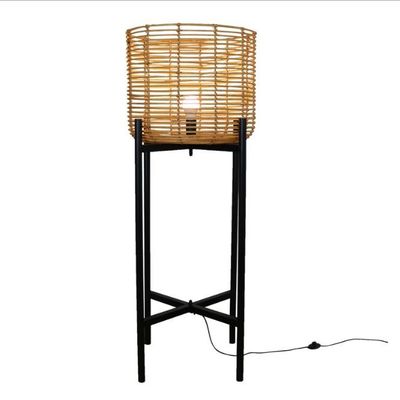 4 Legs Wicker Rattan Floor Lamps For Living Room Atmosphere