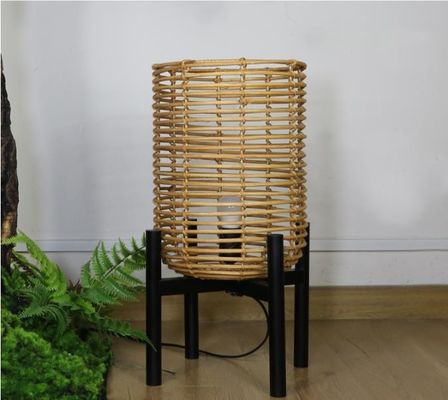 4 Legs Wicker Rattan Floor Lamps For Living Room Atmosphere