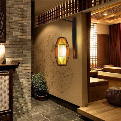 Chinese retro solid wood wall lamp - Hotel Bamboo corridor lamp -antique bamboo lantern wall lamp