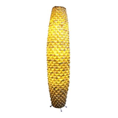 Bamboo Woven floor rattan lamp 3500K for Residential Living Room