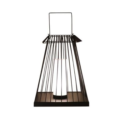 Creative Rattan Floor Lantern Lamp E27 Base For Outdoor Garden
