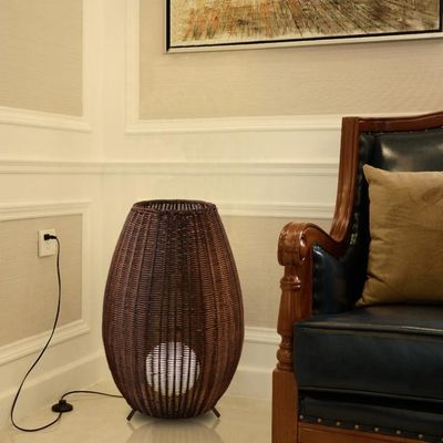 street lamp balcony corridor outdoor waterproof Rattan Lawn lamp LED floor lamp