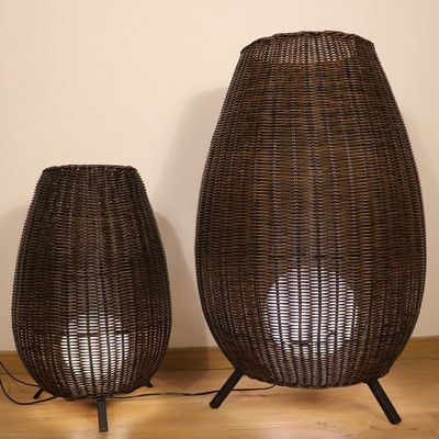 outdoor decorative modern design  Rattan led floor lamps
