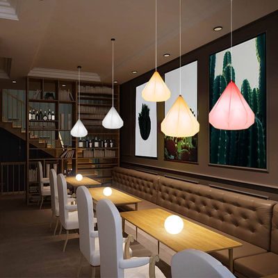 Wireless control plastic rhomboid design pendant lamp