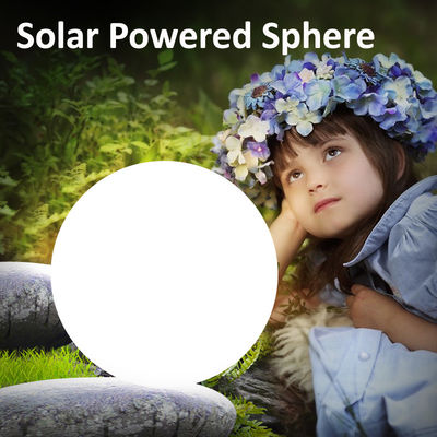 10&quot; 20&quot; 30&quot; LED Glowing Sphere Solar Remote Control For Club Garden