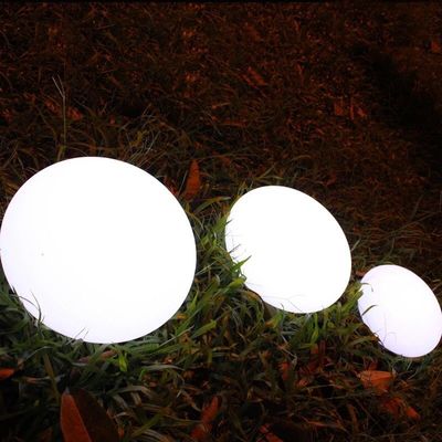 10&quot; 20&quot; 30&quot; LED Glowing Sphere Solar Remote Control For Club Garden