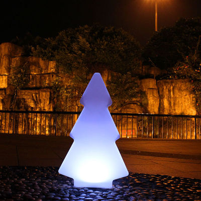 Plastic LED Outdoor Glow Lights Tree Shape For Christmas Decor