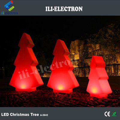 Plastic LED Outdoor Glow Lights Tree Shape For Christmas Decor