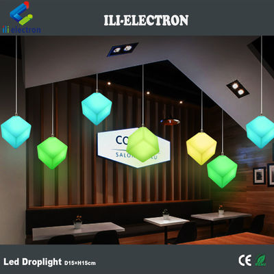 Remote Control Outdoor LED Cube Light  Pendant Light For Events &amp; Parties Decoration