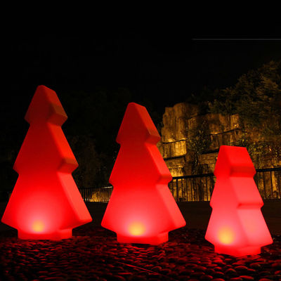outdoor led glow christmas tree shaped light for holiday
