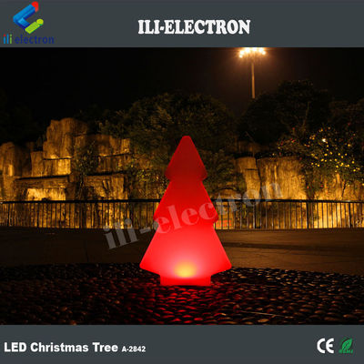 outdoor led glow christmas tree shaped light for holiday