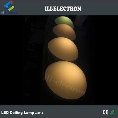 PE Plastic LED Half Sphere Light Rechargeable For Christmas Decor