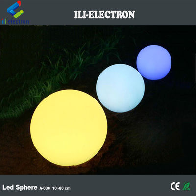 Illuminated plastic glowing balls