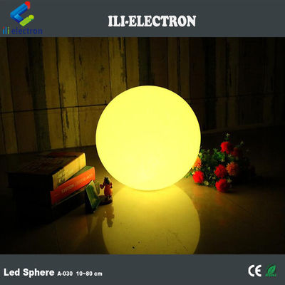 Illuminated plastic glowing balls