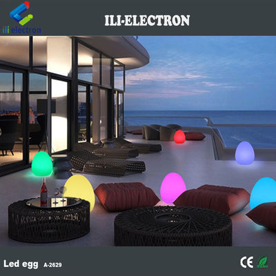 Outdoor IP65 Egg Shaped Table Lamp With Remote Control Rechargeable