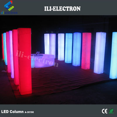 PE Plastic illuminated decorative wedding columns lighted wedding columns