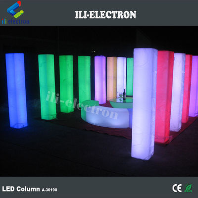 PE Plastic illuminated decorative wedding columns lighted wedding columns