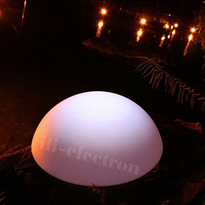semi-circle waterproof colorful plastic led decorative light