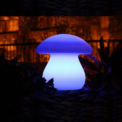 mushroom shape PE plastic illuminated light table lamp