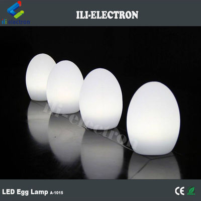 USB Charging Plastic Egg Shaped LED Lights Wireless With Rechargeable Lithium Battery